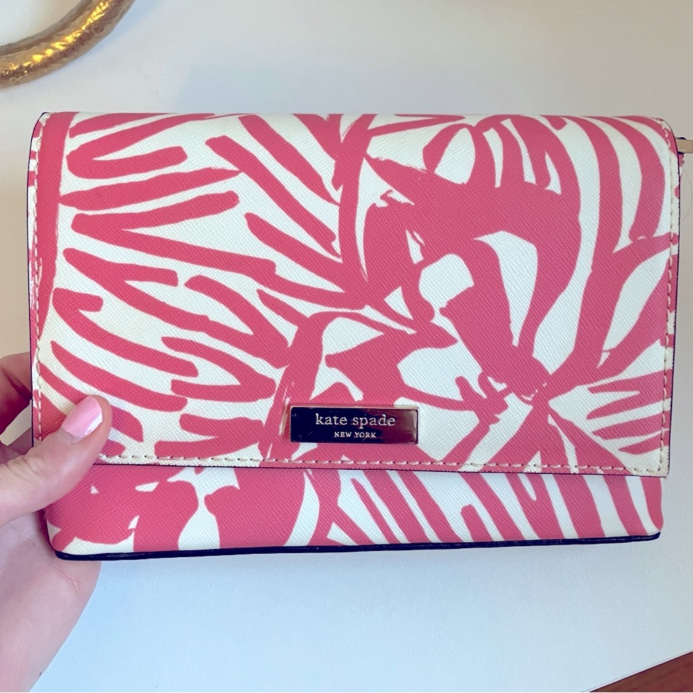 SOLD: Kate Spade Grant Street Sally Peony Palm Crossbody Purse